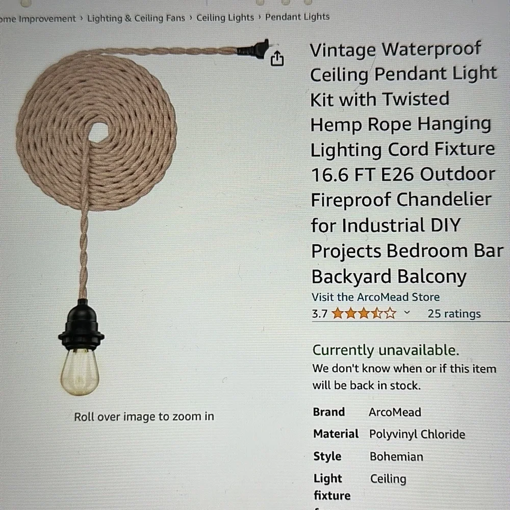 💡🔌Old fishing basket turned eclectic hanging basket l light! 31” long w handle